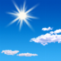 Sunny, with a high near 75. South wind around 5 mph.